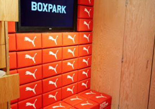 Puma Shipping Container conversion experiential pop-up event