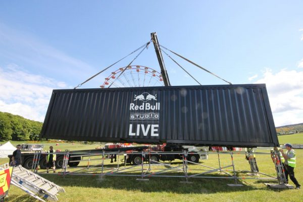 Red Bull Shipping Container conversion experiential pop-up event